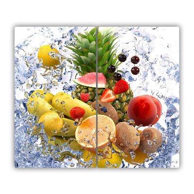Glas Ceranfeldabdeckung Spritzschutz Obst und Wasser