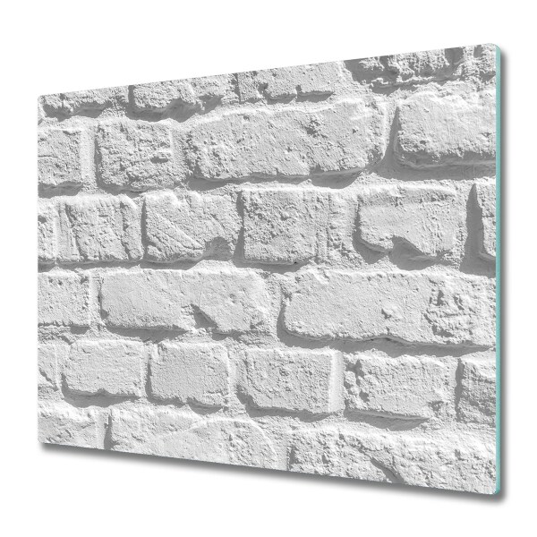 Glas Ceranfeldabdeckung Spritzschutz Backsteinmauer