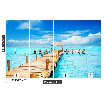 Fototapete Mujeres insel brücke