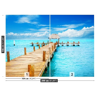 Fototapete Mujeres insel brücke