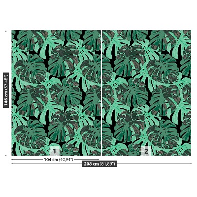Motivtapete Monstera blätter