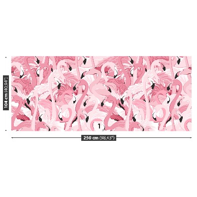 Motivtapete Rosa flamingos