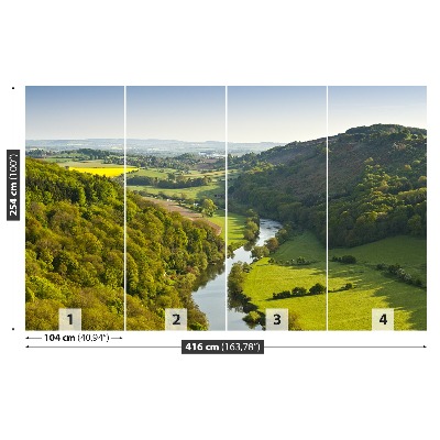 Fototapete Die mäandernden fluss