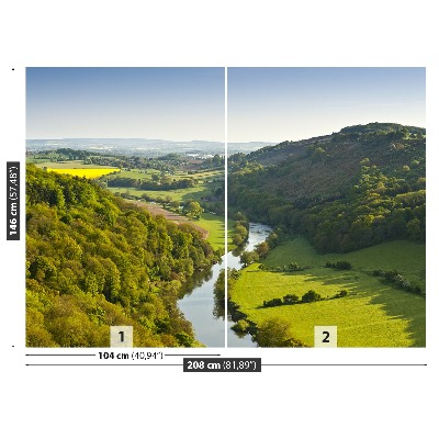 Fototapete Die mäandernden fluss