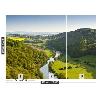 Fototapete Die mäandernden fluss