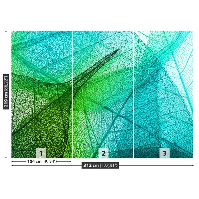 Bildtapete Blätter textur