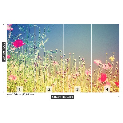 Bildtapete Vintage-blüten