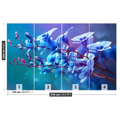 Bildtapete Blaue orchidee