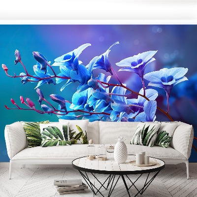 Bildtapete Blaue orchidee