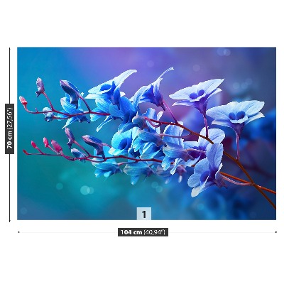 Bildtapete Blaue orchidee