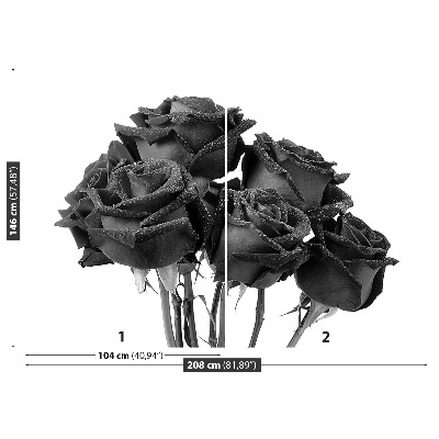 Bildtapete Schwarze rosen