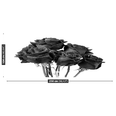 Bildtapete Schwarze rosen