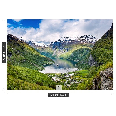 Fototapete Fjord norwegen