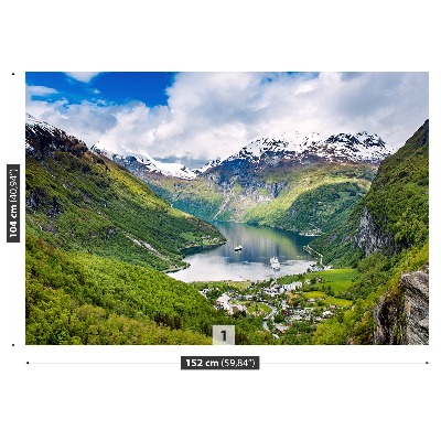Fototapete Fjord norwegen