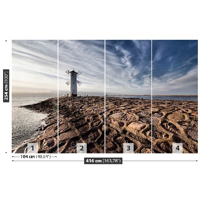 Fototapete Windmühle leuchtturm
