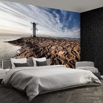 Fototapete Windmühle leuchtturm