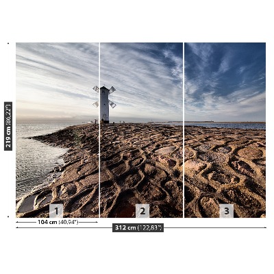 Fototapete Windmühle leuchtturm