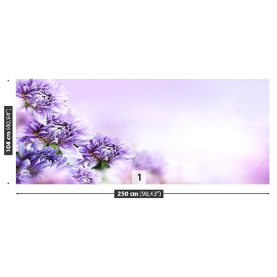 Bildtapete Lilane blumen