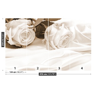 Bildtapete Sepia rosen