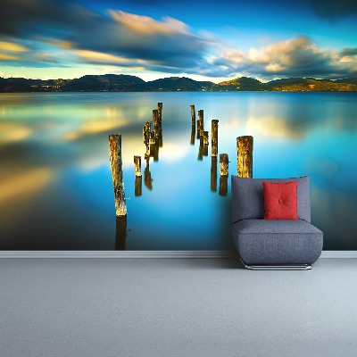 Fototapete See-brücke