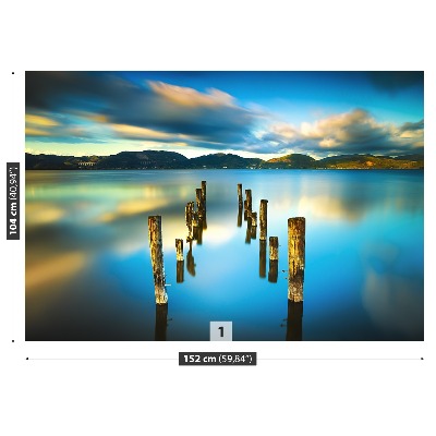 Fototapete See-brücke