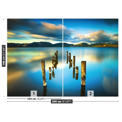 Fototapete See-brücke