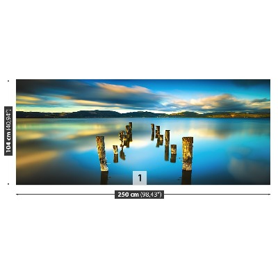 Fototapete See-brücke
