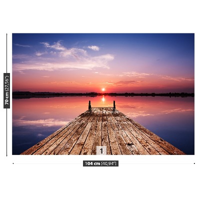 Fototapete Eine holzbrücke