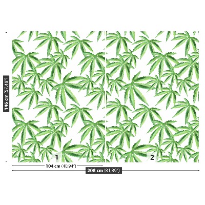 Motivtapete Cannabis blätter