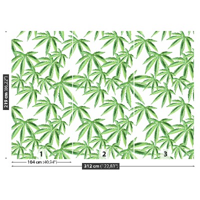 Motivtapete Cannabis blätter