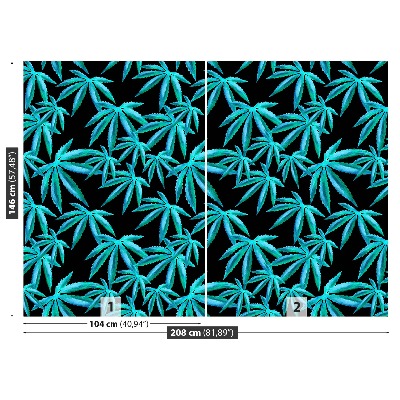 Motivtapete Cannabis blätter