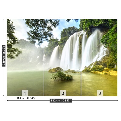 Wandtapete Ban gioc wasserfall