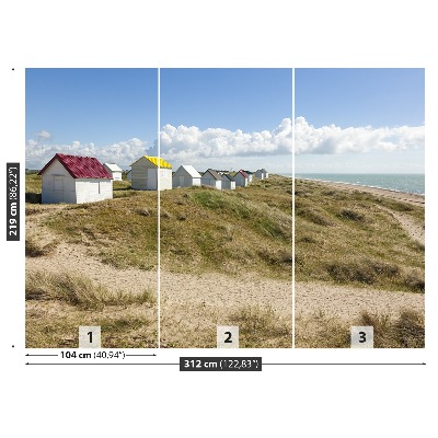 Wandtapete Strand-dünen
