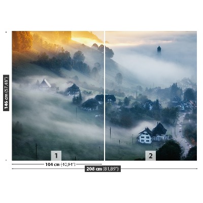 Wandtapete Historisches dorf