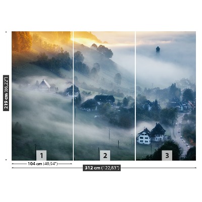 Wandtapete Historisches dorf