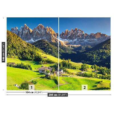 Wandtapete Dolomiten