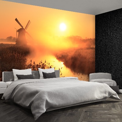 Bildtapete Sonne windmühle