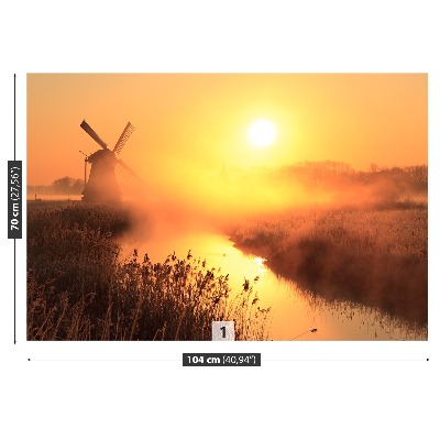 Bildtapete Sonne windmühle