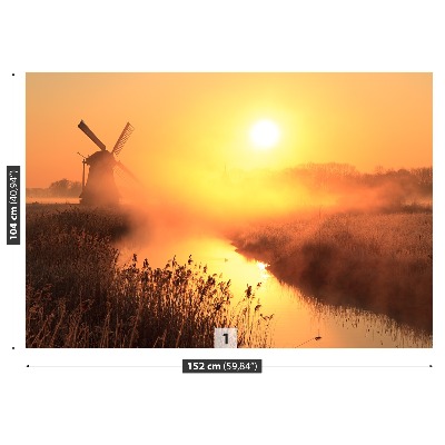 Bildtapete Sonne windmühle