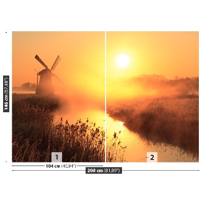 Bildtapete Sonne windmühle