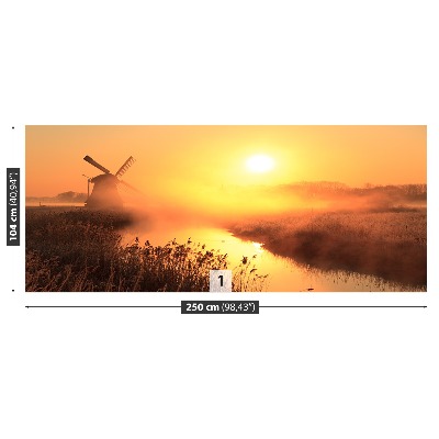 Bildtapete Sonne windmühle