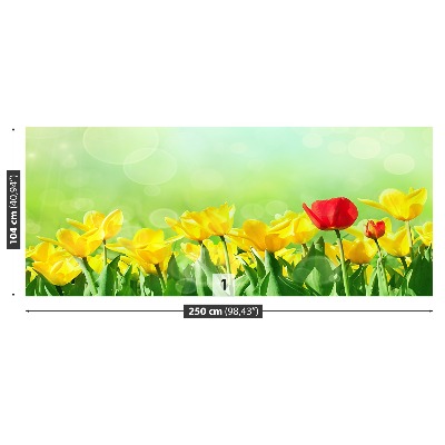 Motivtapete Gelbe tulpen