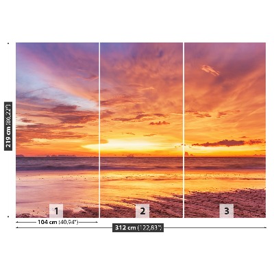 Bildtapete Wunderschöner sonnenuntergang