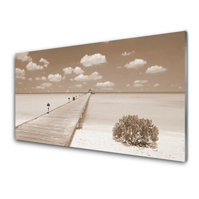 Acrylglasbilder Seebrücke Meer Landschaft