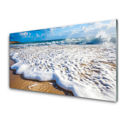 Acrylglasbilder Strand Klippe Meer Sand Natur