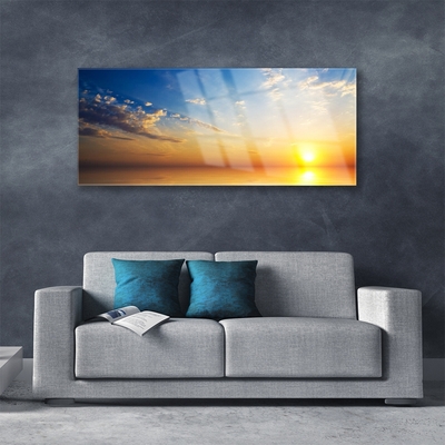 Acrylglasbilder Sonnenaufgang Meer Wolken Landschaft