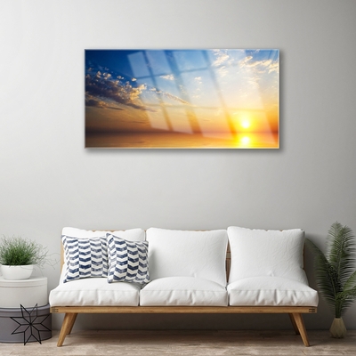Acrylglasbilder Sonnenaufgang Meer Wolken Landschaft
