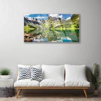 Acrylglasbilder Berg See Landschaft
