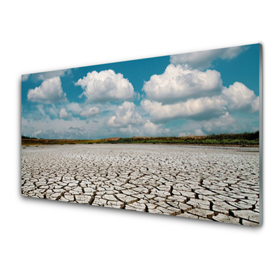 Acrylglasbilder Ausgetrocknetes Flussbett Landschaft
