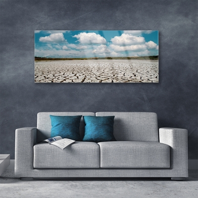 Acrylglasbilder Ausgetrocknetes Flussbett Landschaft